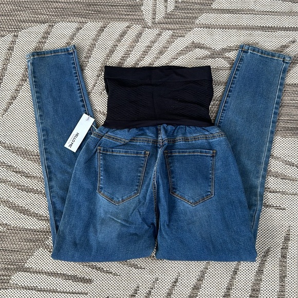 Maternity Jeans Hello Miz Skinny Jeans Size M NWT Baby Bump Mom Jean - Picture 3 of 4